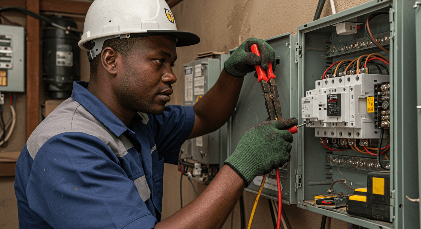 Man doing repairs or maintenance